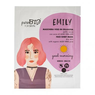 Maschera Viso in Tessuto Emily Good Morning - PuroBio Cosmetics